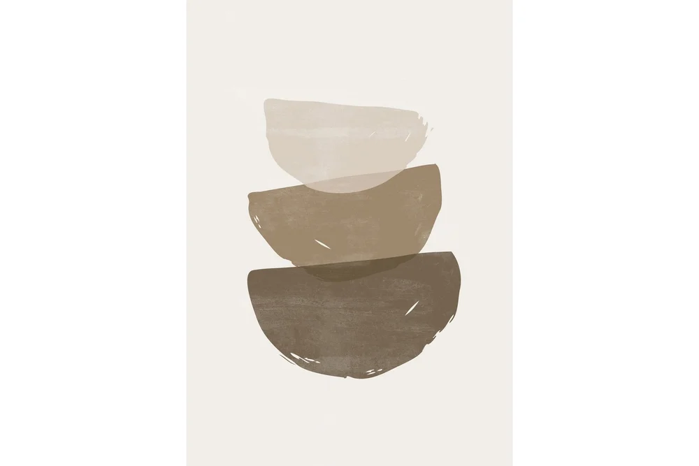 Poster Brush strokes 70x100 cm v:9027514