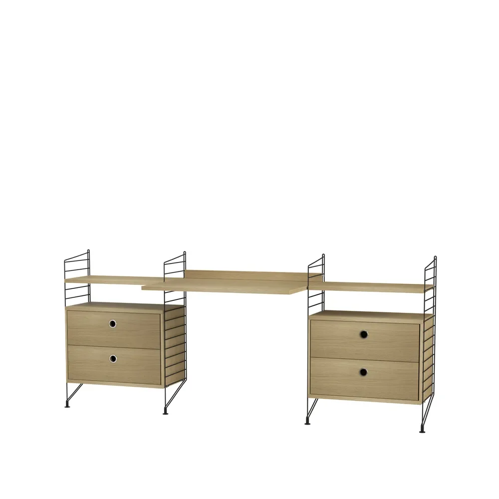 String kontor eik & sort - Kombinasjon C" v:1633321