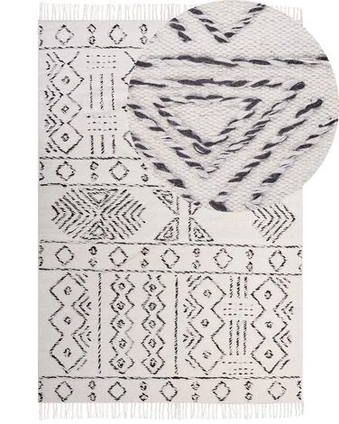 Teppe ALKENT Hvit 160 x 230 cm Ull v:1337331