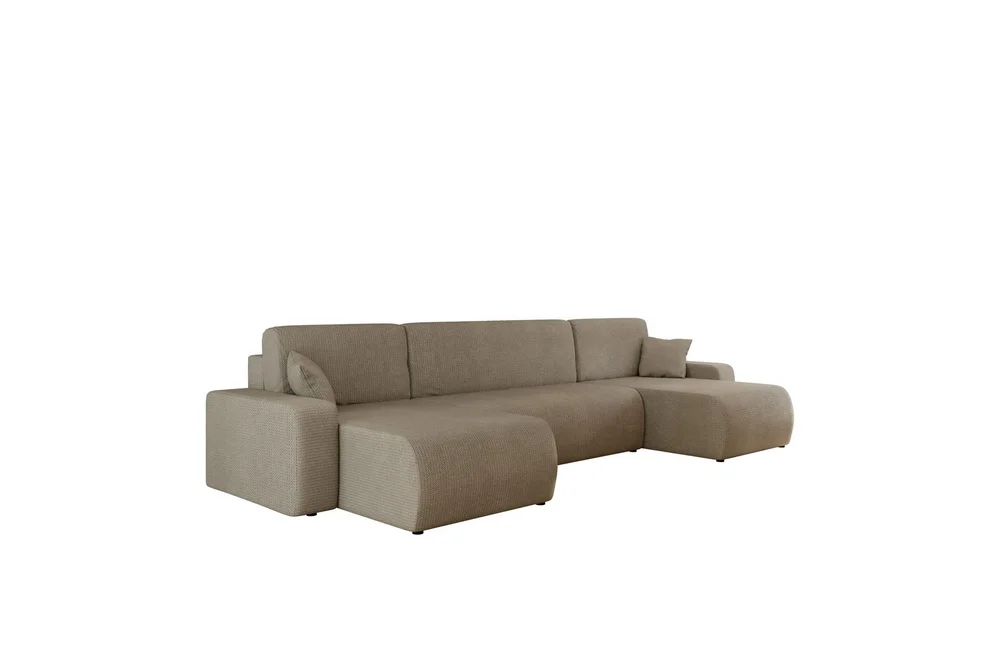 Barile Sovesofa med Dobbel Sjeselong 4-seter i Plysj v:3764935 Barile Sovesofa med Dobbel Sjeselong 4-seter i Plysj v:3764935