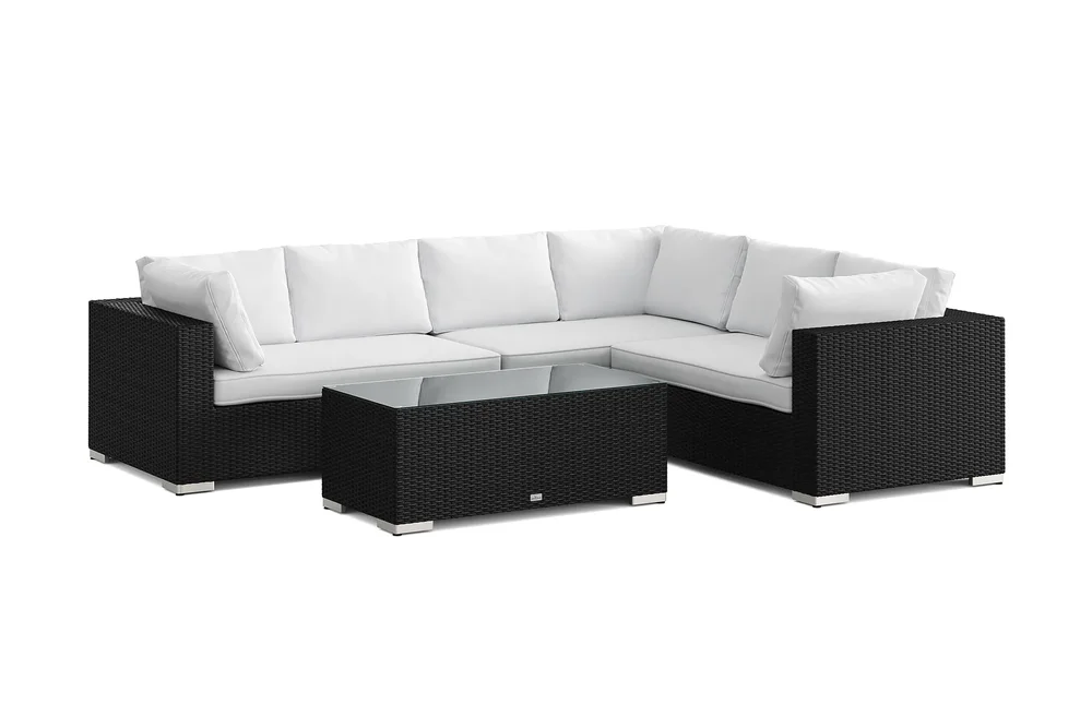 Bahamas L-formet utesofa høyre, 6-seters med bord v:5777002 Bahamas L-formet utesofa høyre, 6-seters med bord v:5777002
