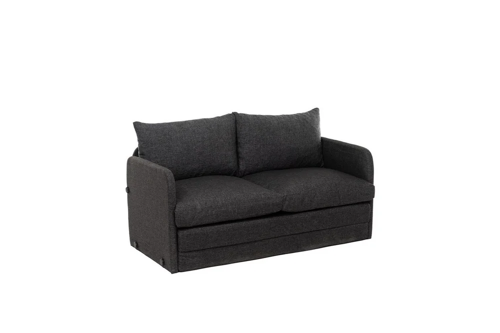 2-seters sovesofa Rubby (128 x 70 x 66 cm) Mørk grå v:3922815 2-seters sovesofa Rubby (128 x 70 x 66 cm) Mørk grå v:3922815