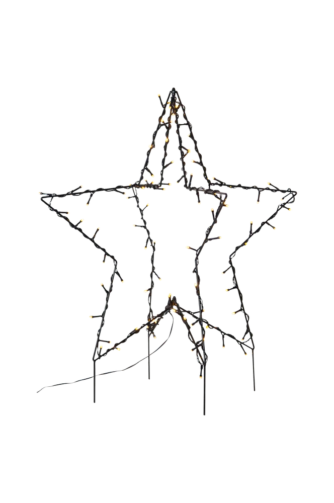 Utendørsdekor Foldy 55 cm - Svart - Belysning | m v:3972542