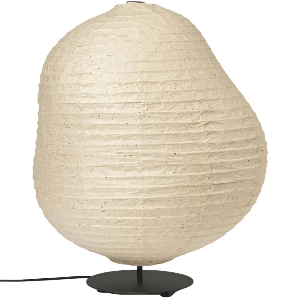 Kurbis Gulvlampe Ø60 cm, Naturlig/Sort Low v:500182