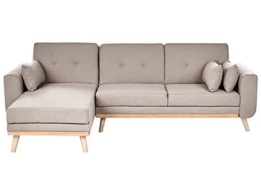 Hjørnesovesofa 3-seter KAARINA Beige Høyrevendt v:7208653 Hjørnesovesofa 3-seter KAARINA Beige Høyrevendt v:7208653