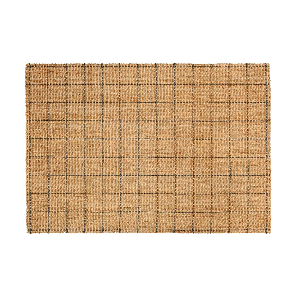 Freja juteteppe rutete 160 x 230 cm v:755571 Freja juteteppe rutete 160 x 230 cm v:755571
