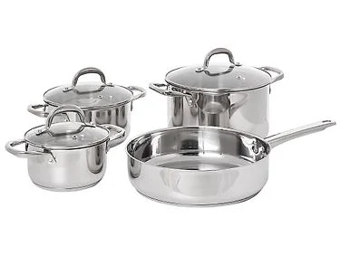 Grytesett med 7 deler PRIMECOOK Rustfritt stål Sølv v:7443417
