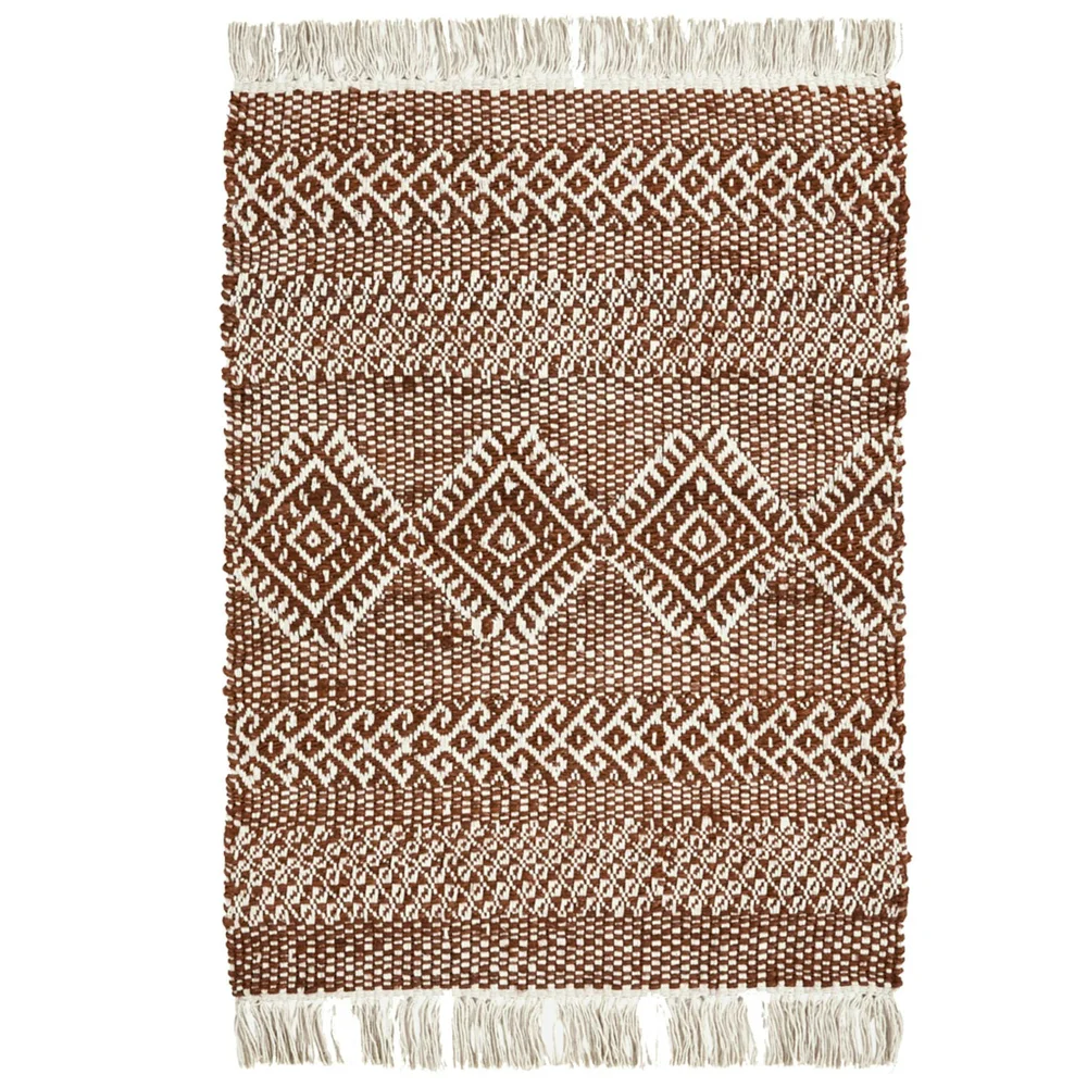 Ethnic Teppe 60×90 cm, Brun/Natur v:2189431