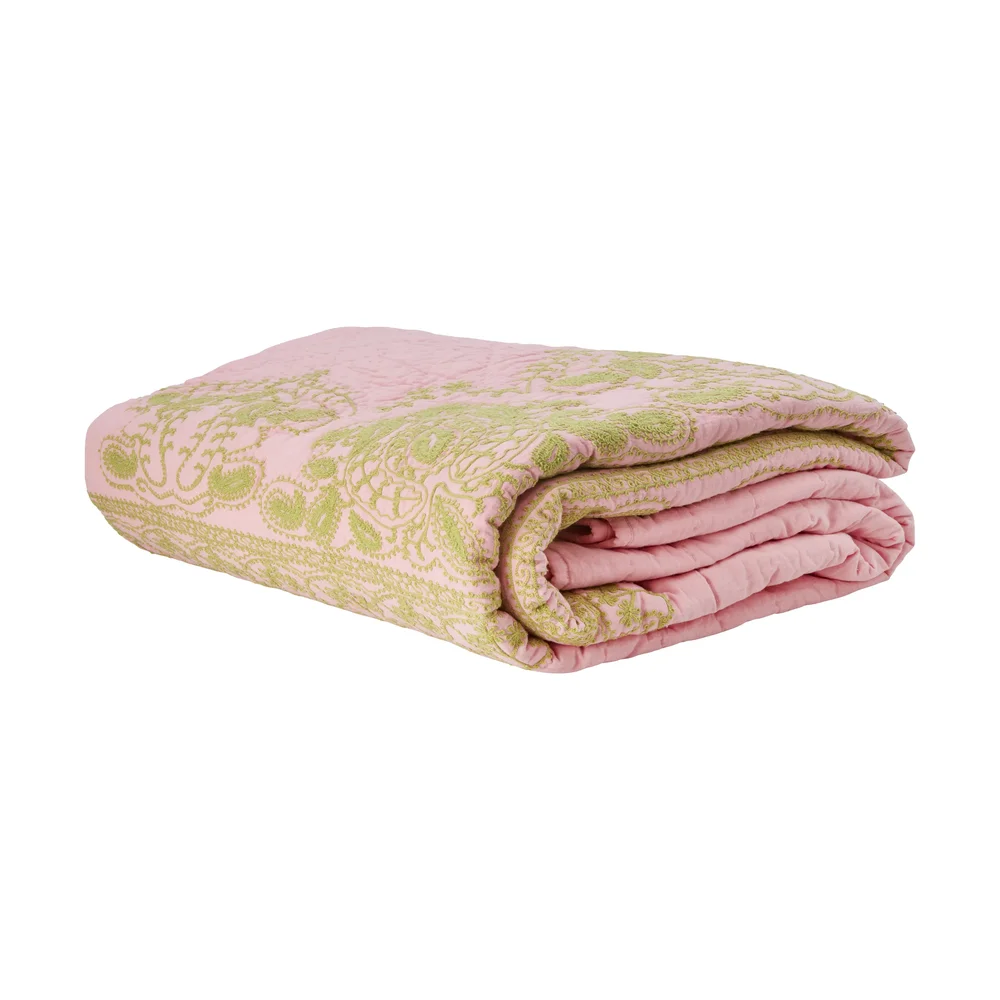 Rice quiltet sengeteppe 225×225 cm v:978373 Rice quiltet sengeteppe 225×225 cm v:978373