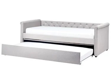 Uttrekksseng LIBOURNE 90 x 200 cm Lysegrå v:4416728 Uttrekksseng LIBOURNE 90 x 200 cm Lysegrå v:4416728
