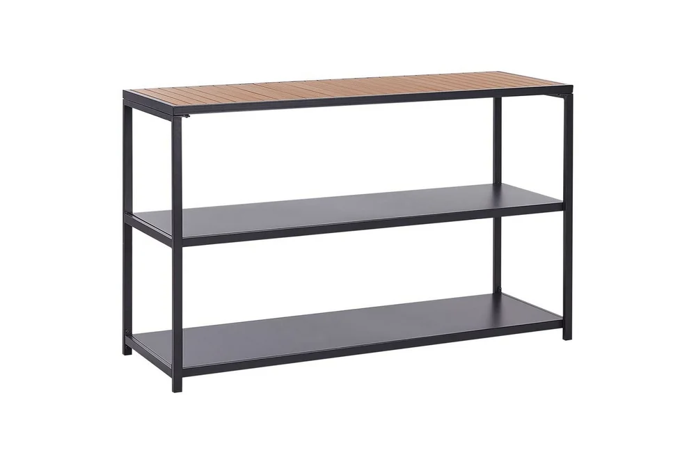 Trädgårdskök Beliani Avetrana 150x50x90 cm Black||Light wood v:7183124 Trädgårdskök Beliani Avetrana 150x50x90 cm Black||Light wood v:7183124