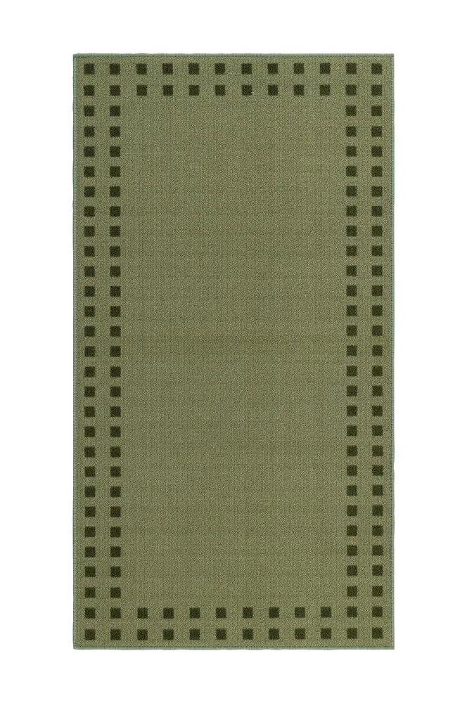 Gummiert teppe Brick – Grønn – Tepper | m v:1694136