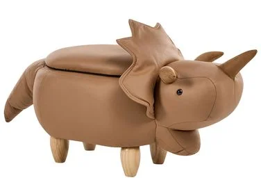 Dyrepuff med oppbevaring TRICERATOPS Dinosaur Brun v:5929007 Dyrepuff med oppbevaring TRICERATOPS Dinosaur Brun v:5929007