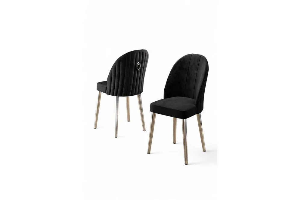 Spisestol Orlen Svart / Krom v:2775842