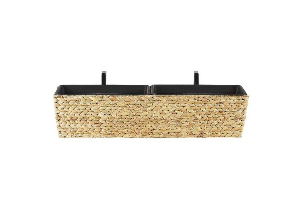 Trädgårdskruka Beliani Kawala Beige, 80x18x20 cm Beige v:1656699