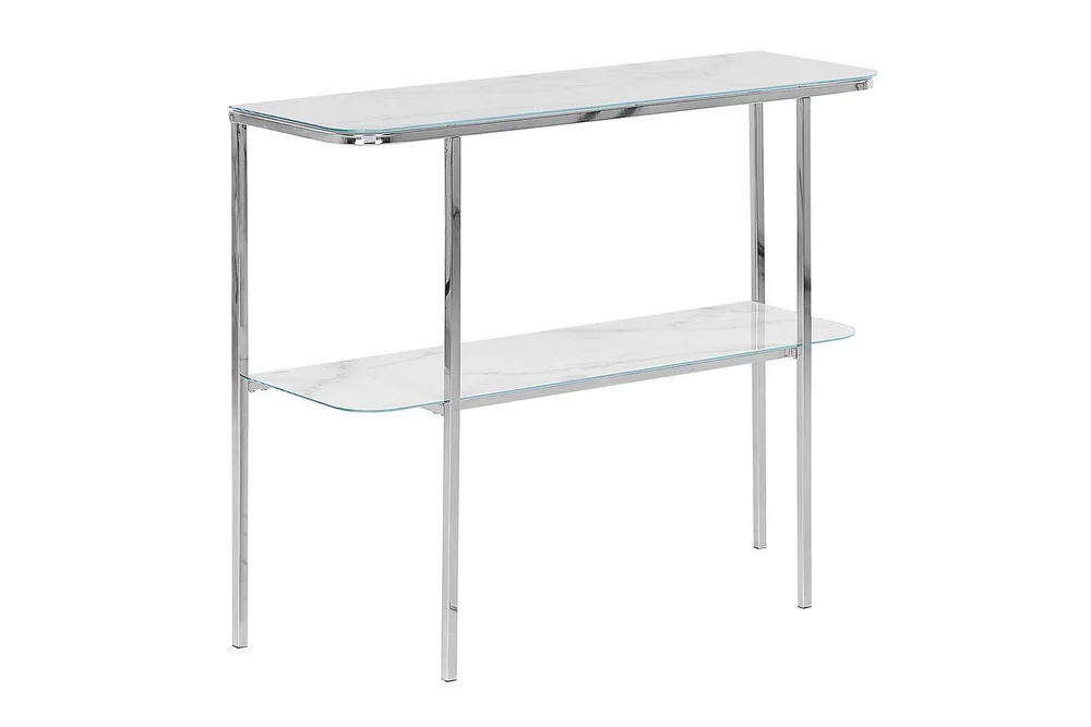Konsollbord Vit, Silver v:3964634