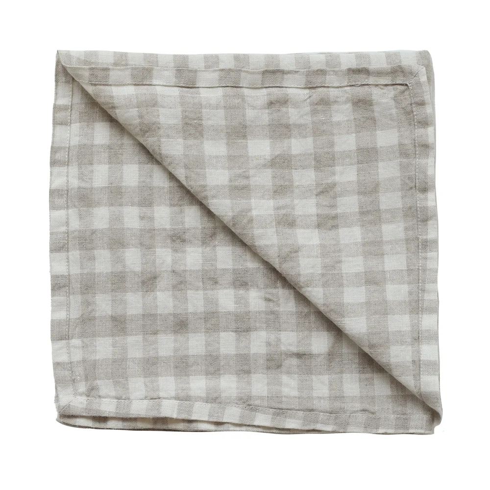 Gingham rutete linserviett 45×45 cm v:9257122 Gingham rutete linserviett 45×45 cm v:9257122