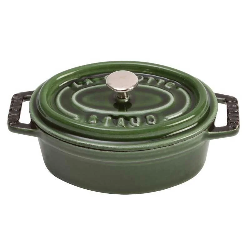 Oval Gryte i Støpejern 5,5 L, Grønn v:1515466