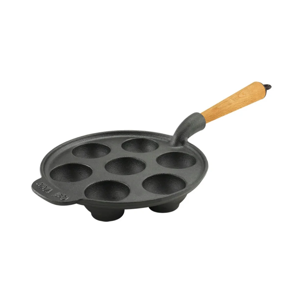 Danish Aebleskiver Stekepanne 22 cm med Håndtak I Bøk v:2842828 Danish Aebleskiver Stekepanne 22 cm med Håndtak I Bøk v:2842828