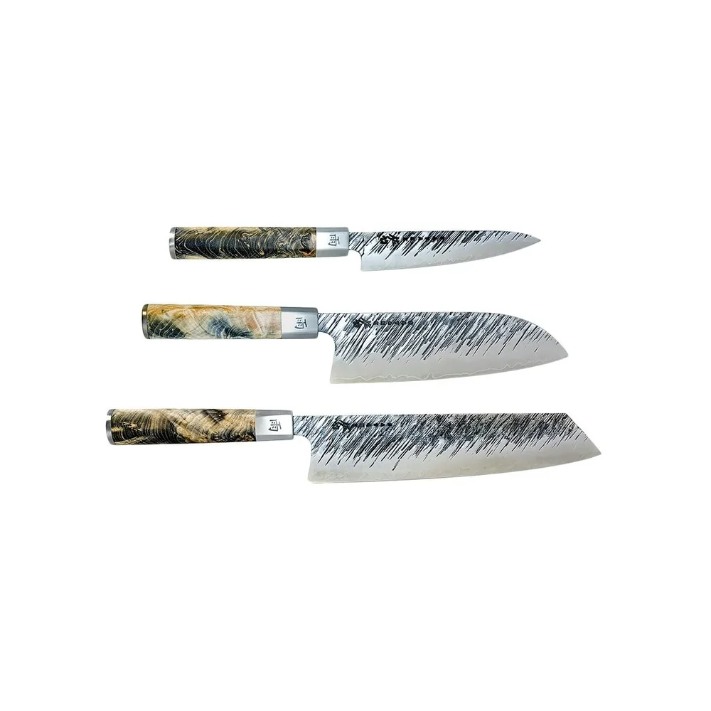 Ame Knivsett Petty Santoku Kiritsuke 3 Deler v:4033214 Ame Knivsett Petty Santoku Kiritsuke 3 Deler v:4033214