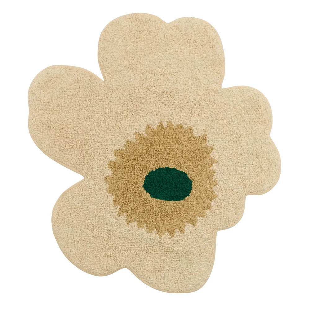 Unikko Baderomsmatte 73X74 cm, Sand / Emerald v:9755147