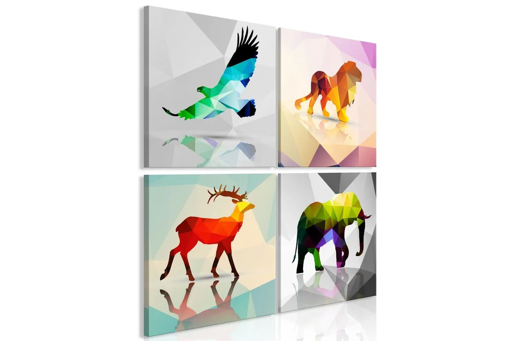 Bilde Colourful Animals 4 Parts 60×60 v:7150048 Bilde Colourful Animals 4 Parts 60×60 v:7150048