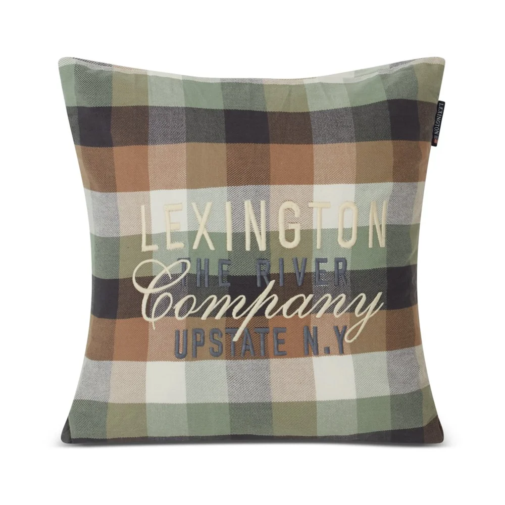 Checked Cotton Flannel Logo putetrekk 50 x 50 cm v:3636239