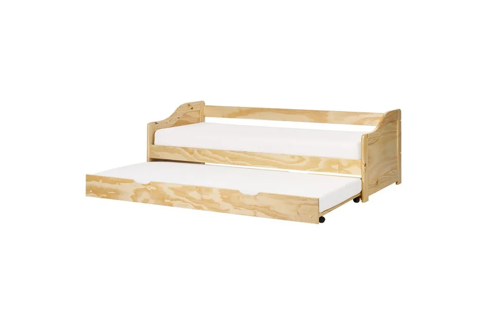 Dagbädd Beliani Luneray med lamellram Ljus Trä Light wood v:9723485 Dagbädd Beliani Luneray med lamellram Ljus Trä Light wood v:9723485