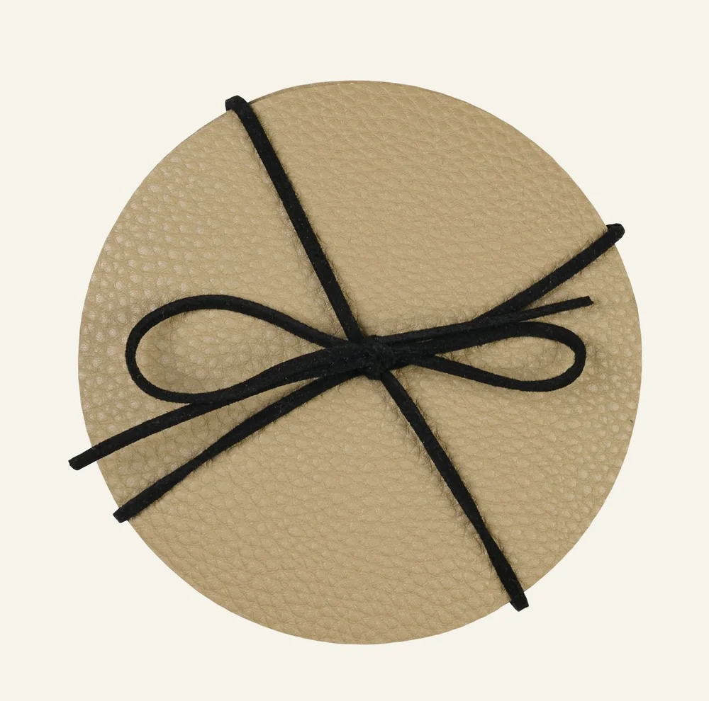 4pk drikkebrikke sand – ø10 cm v:6539535