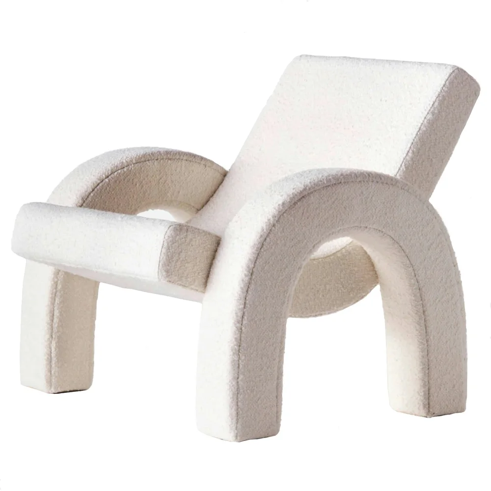 Arco Loungestol, Bouclé Hvit v:3507466 Arco Loungestol, Bouclé Hvit v:3507466