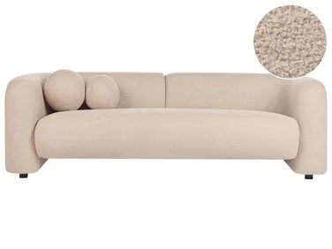 Sofa 3-seter LEIREN Bouclé Beige v:562927