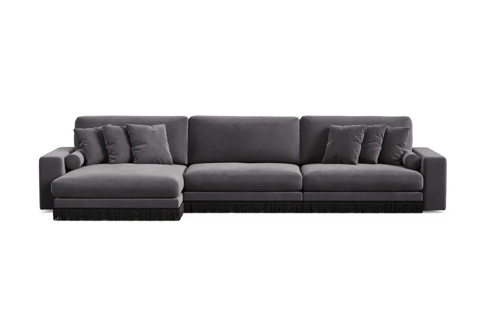 Adelsö by Gynning 6-seter Vendbar L-formet Dyp Divansofa i fløyel v:1312850 Adelsö by Gynning 6-seter Vendbar L-formet Dyp Divansofa i fløyel v:1312850