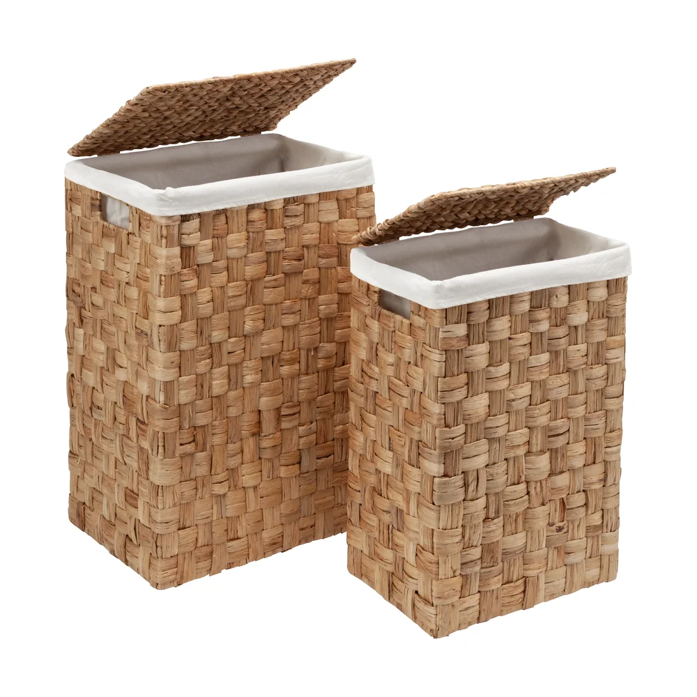 Lily tøyvaskekurv rektangulær 2 deler v:8141158