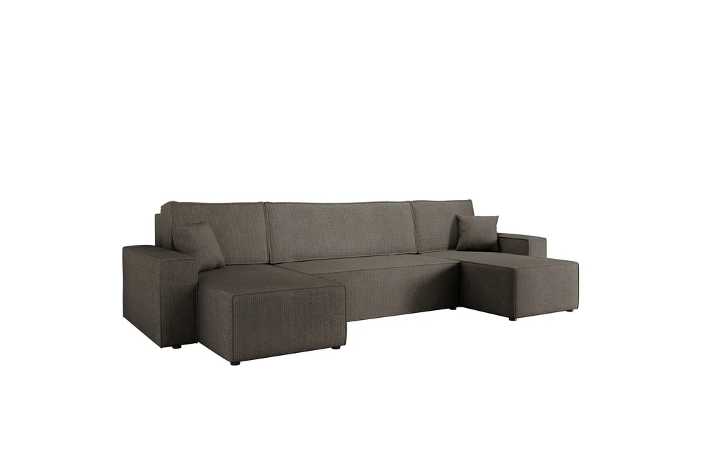 Hobson Sovesofa med Dobbel Sjeselong 4-seter i Plysj v:3044523