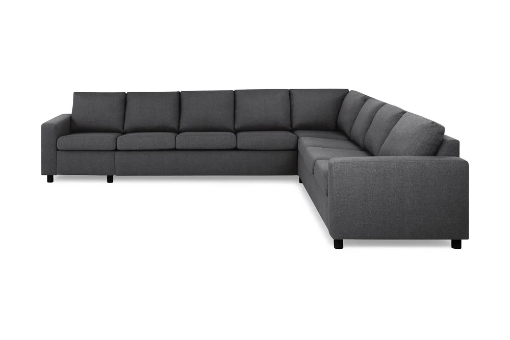 Crazy 7-seters Vendbar L-formet XX-Large Hjørnesofa i Stoff v:8427041