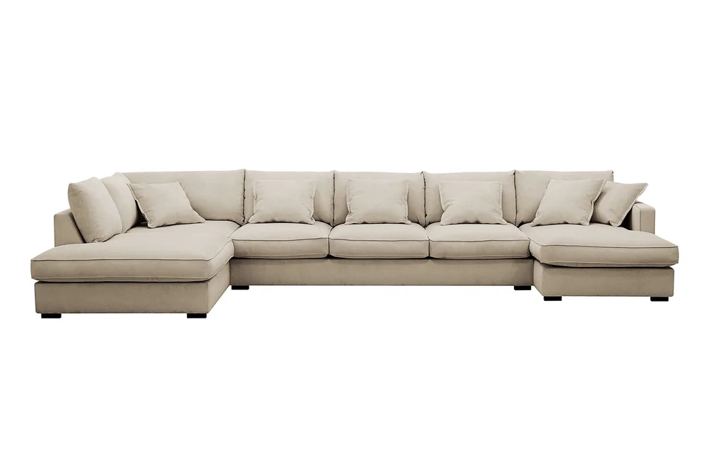 Rossita Lyx 6-seters venstrevendt U-formet ekstra dyp sofa med divan og sjeselong i manchester v:8186676