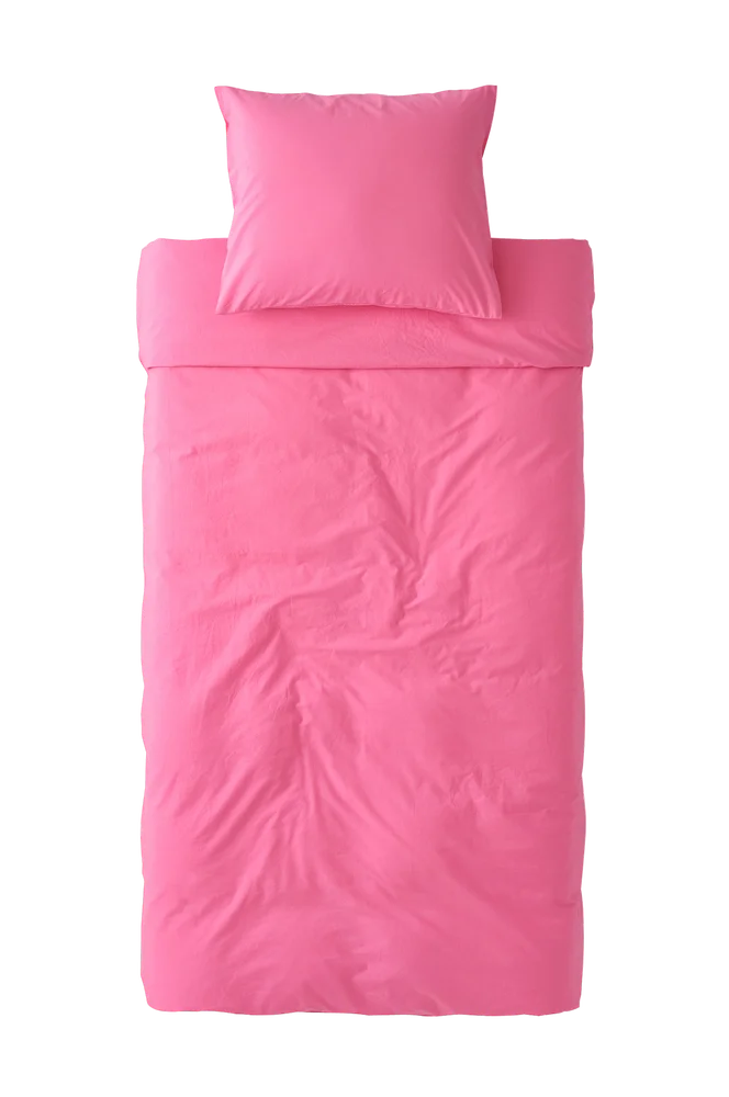 Sengesett Maryam i bomullspercale 2 eller 3 stykker - Rosa - Tekstiler | m v:7548384