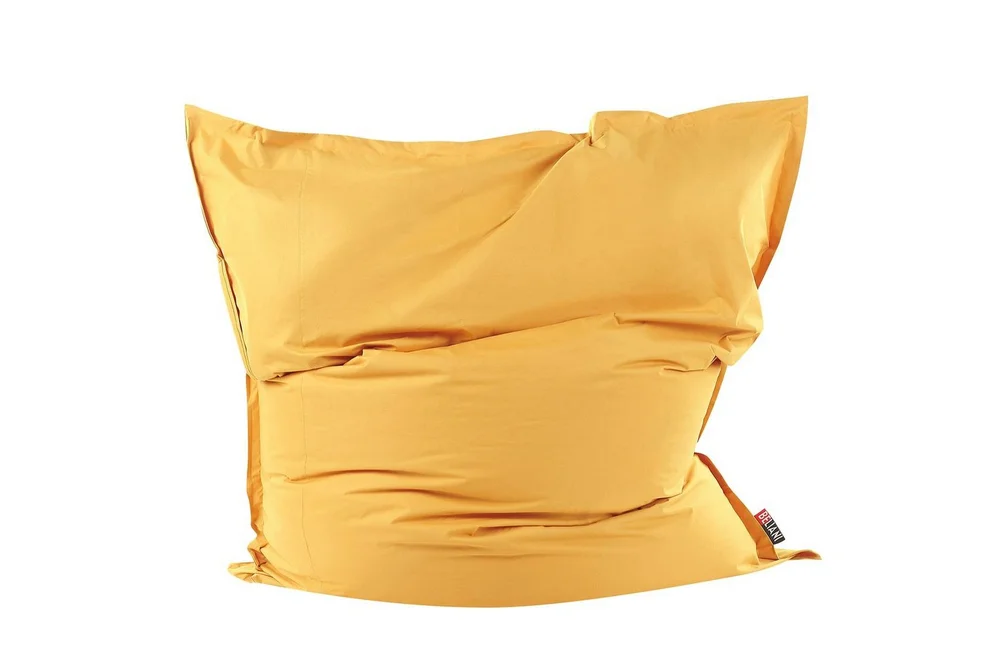 Sittsäck Beliani Fuzzy Blå, 180x230x20 cm Yellow v:8039029