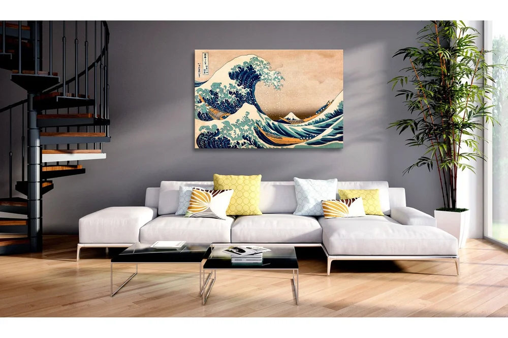 Tavle The Great Wave Off Kanagawa (Reproduction) 90X60 v:5769554 Tavle The Great Wave Off Kanagawa (Reproduction) 90X60 v:5769554
