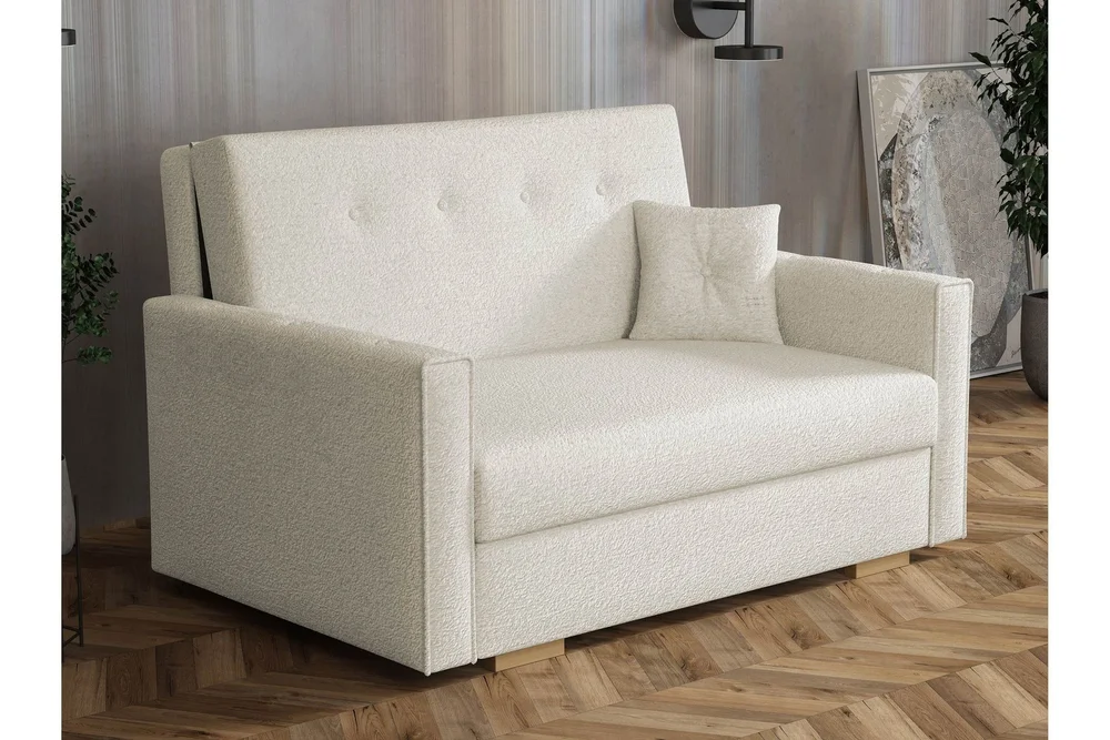 Ajiz Sovesofa 2-seter i Bouclé v:4171574