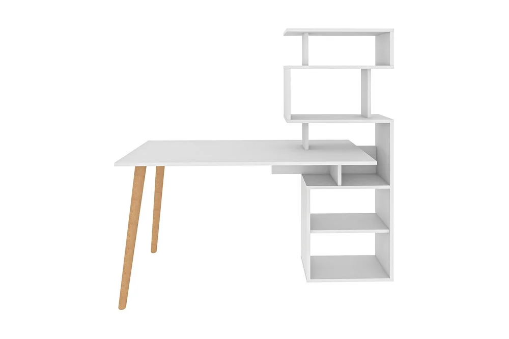 Andifli Skrivebord 55×146,4×133 cm med oppbevaring v:7072553 Andifli Skrivebord 55×146,4×133 cm med oppbevaring v:7072553