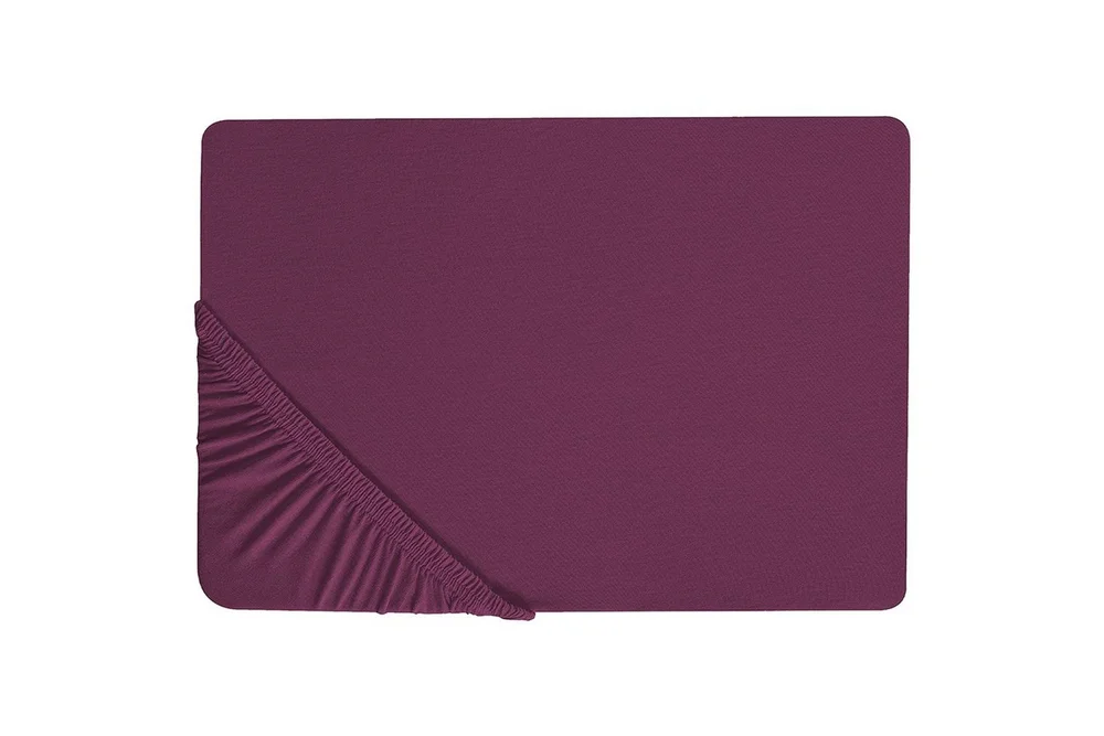 Laken med strikk Janbu Vinrød, 180x200 cm v:9643676