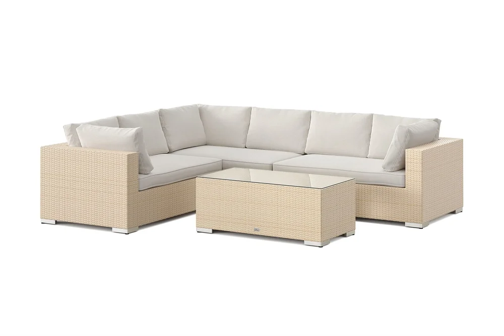 Bahamas L-formet utesofa venstre, 6-seters med bord v:5066939 Bahamas L-formet utesofa venstre, 6-seters med bord v:5066939