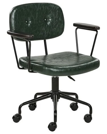 Kontorstol ALGERITA Kunstskinn Mørkegrønn v:929659 Kontorstol ALGERITA Kunstskinn Mørkegrønn v:929659