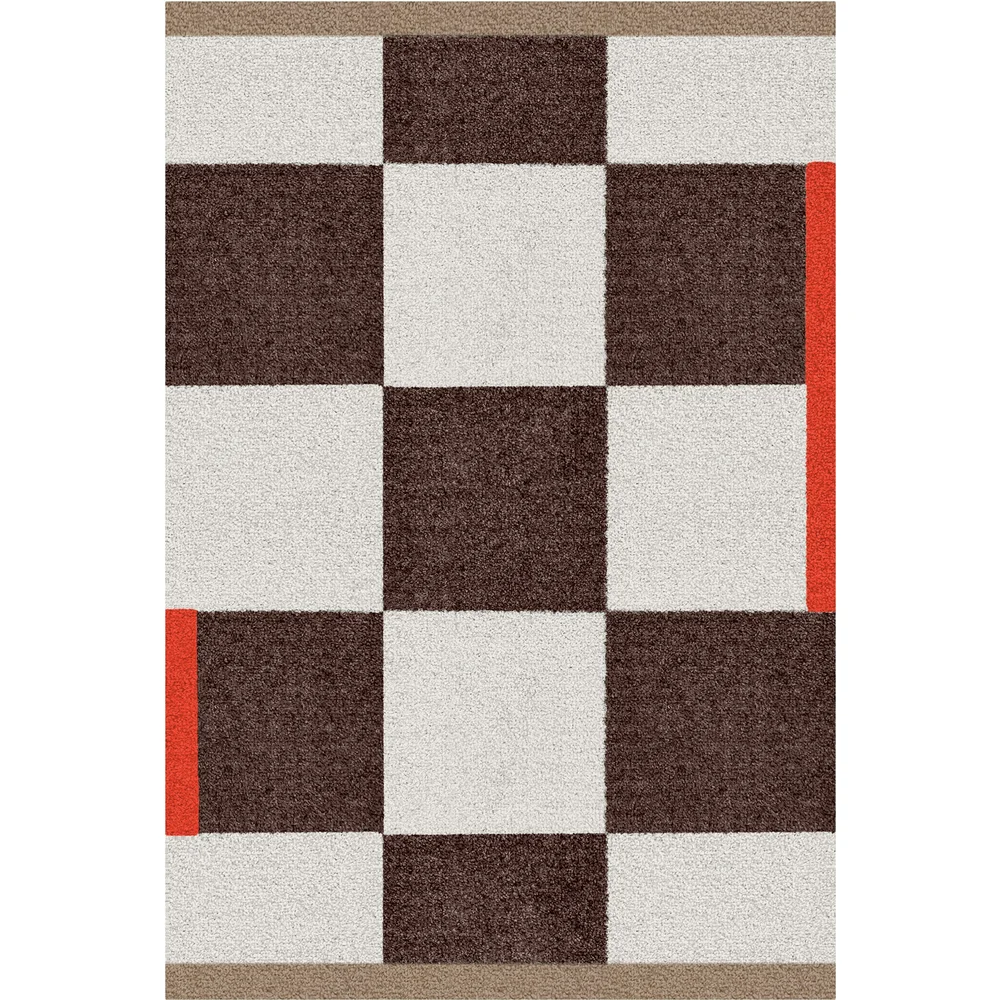 Square Plastmatte 55x80 cm, Brun v:8857365