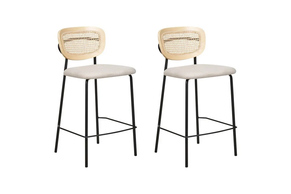 Barstol Beliani Mayetta set om 2 Natur-Beige-Svart Ljusbeige VALUE_MISSING_18132 v:5954524 Barstol Beliani Mayetta set om 2 Natur-Beige-Svart Ljusbeige VALUE_MISSING_18132 v:5954524