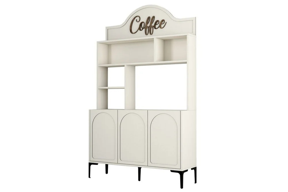 Bar Kaffeskap Hazim Tre Krem / Svart v:8687384 Bar Kaffeskap Hazim Tre Krem / Svart v:8687384