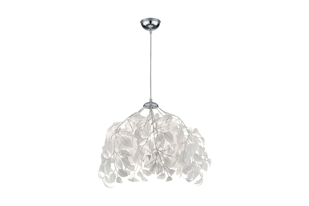 Leavy Pendellampe 38 cm 1xE27 hvit v:2488907