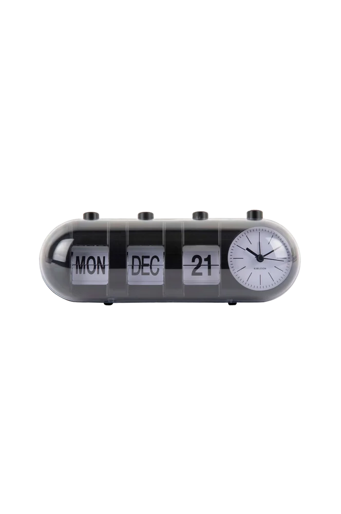 Alarmklokke Retro Tube Calendar Flip – Svart – Dekor | m v:6653506 Alarmklokke Retro Tube Calendar Flip – Svart – Dekor | m v:6653506