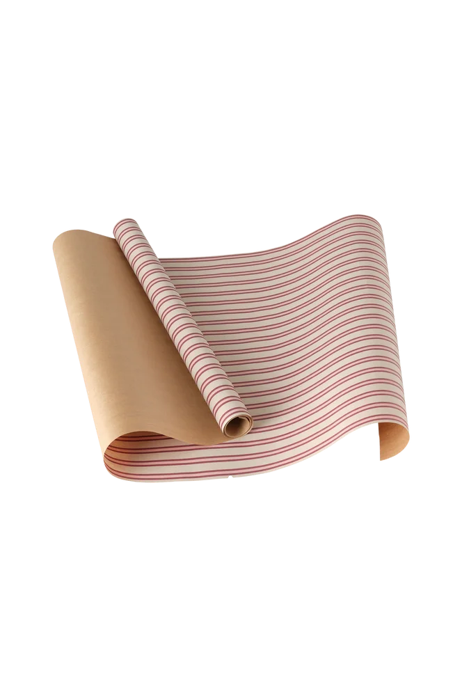 Gavepapir Polka Small Stripe 7 meter – Rød – Dekor | m v:263540